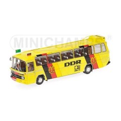 1:43 Масштабная модель MERCEDES-BENZ O302 (LHD) - FUSSBALL-WELTMEISTERSCHAFT 1974 - MANNSCHAFTSBUS ´DDR´ L.E. 910 pcs.