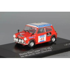1:43 Масштабная модель MINI Cooper MK I Rally 1000 Lakes Winners: Makinen / Keskitalo (1966), red / white