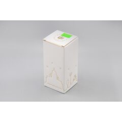 Ёлочная игрушка "Троллейбус - Ленинград" с зелёной полосой