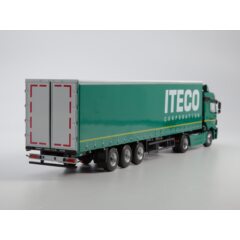 1:43 Масштабная модель КАМАЗ-5490 с полуприцепом НЕФАЗ-93341 Iteco