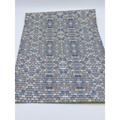 Самоклеющаяся текстура кирпичной стены №4 (мелкая), для макетов, лист А4