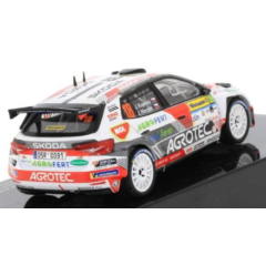 1:43 Масштабная модель SKODA Fabia RS Rally2 #18 "Agrotec Skoda Rally Team" Kopecky/Hlousek победитель Barum Rally 2023