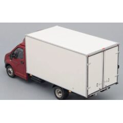 1:43 Масштабная модель ГАЗель NEXT A21R33 фургон с обтекателем, бордовый