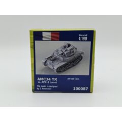 1:100 Сборная модель Французский лёгкий танк АМС34 YR с башней APX-2