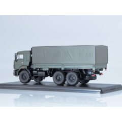 1:43 Масштабная модель КАМАЗ-43118 бортовой с тентом