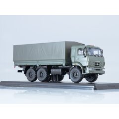 1:43 Масштабная модель КАМАЗ-43118 бортовой с тентом