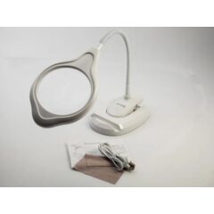 Лупа с LED подсветкой белая