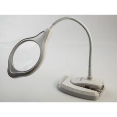 Лупа с LED подсветкой белая