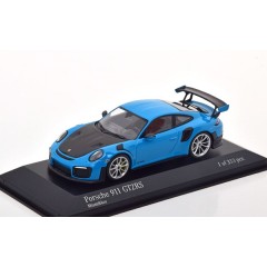 1:43 Масштабная модель Porsche 911 (991 II) GT2 RS Weissach Package (Miami blue / silver rims)