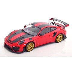 1:18 Масштабная модель Porsche 911 (991 II) GT2 RS Weissach Paket (red)