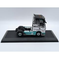 1:43 Масштабная модель седельный тягач MERCEDES BENZ Actros MP4 #77 "AMG Petronas F1 Team" 2012 Silver/Green/Black