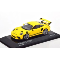 1:43 Масштабная модель Porsche 911 (991 II) GT3 RS - 2018 (racing yellow / silver rims)