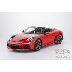 1:8 Масштабная модель Porsche 911 (991.2) Speedster - 2019 (indish red)