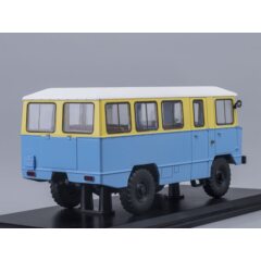 1:43 Масштабная модель Армейский автобус АПП-66, жёлто-синий