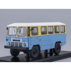 1:43 Масштабная модель Армейский автобус АПП-66, жёлто-синий