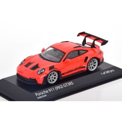 1:43 Масштабная модель Porsche 911 (992) GT3RS - 2023 (red, silver wheels)