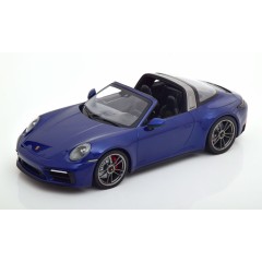 1:18 Масштабная модель Porsche 911 (992) Targa 4 GTS - 2021 (blue met.)