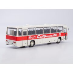 1:43 Масштабная модель Автобус Икарус-250.59 Совтрансавто, бело-красный
