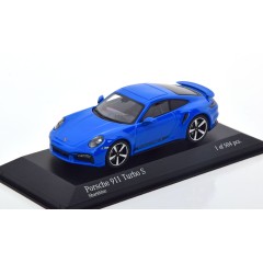 1:43 Масштабная модель Porsche 911 (992) Turbo S - 2020 (blue)