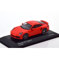 1:43 Масштабная модель Porsche 911 (992) Turbo S - 2020 (orange)