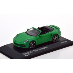 1:43 Масштабная модель Porsche 911 (992) Turbo S Cabriolet - 2019 (green)