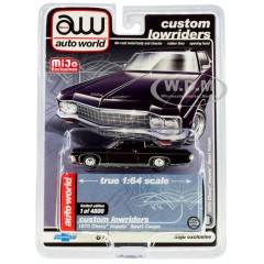 1:64 Масштабная модель 1970 CHEVROLET IMPALA SPORT COUPE BLACK "CUSTOM LOWRIDERS"