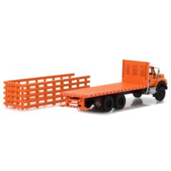 1:64 Масштабная модель INTERNATIONAL WorkStar Platform Stake Truck 2017 Orange