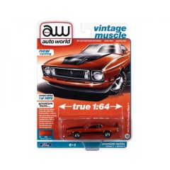 1:64 Масштабная модель Auto World Premium 1973 Ford Mustang Mach 1 Medium Copper Metallic