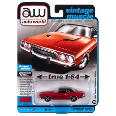 1:64 Масштабная модель Auto World Premium 1974 Dodge Challenger Rallye Bright Red