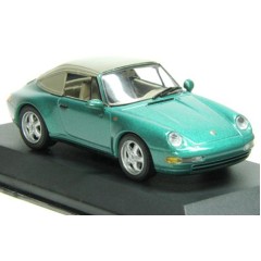 1:43 Масштабная модель Porsche 911 Cabriolet (1994) soft top green met