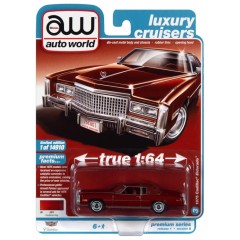 1:64 Масштабная модель Auto World Premium 1975 Cadillac Eldorado Firethorn Red Metallic