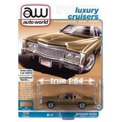 1:64 Масштабная модель Auto World Premium 1975 Cadillac Eldorado Tarragon Gold
