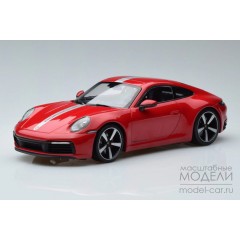 1:18 Масштабная модель Porsche 911 Carrera 4S - 2019 (red)