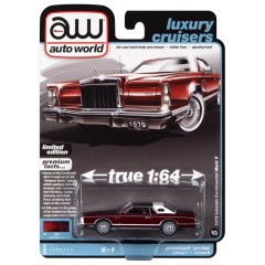 1:64 Масштабная модель Auto World 1979 Lincoln Continental Mark V Dark Red