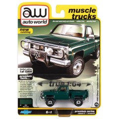 1:64 Масштабная модель 1980 CHEVROLET CUSTOM DELUXE 10 STEPSIDE GREEN