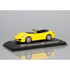 1:43 Масштабная модель Porsche 911 Carrera 4S Cabriolet (yellow)
