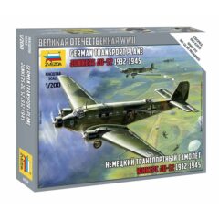 1:200 Сборная модель Немецкий Транспортный самолёт Ju-52 (1932-45)