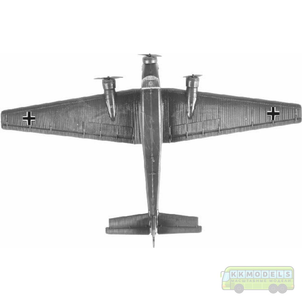1:200 Сборная модель Немецкий Транспортный самолёт Ju-52 (1932-45)