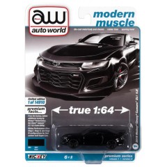 1:64 Масштабная модель Auto World Premium 2019 Chevrolet Camaro Nickey ZL1 1LE Black