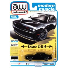1:64 Масштабная модель 2019 DODGE CHALLENGER R/T SCAT PACK B5 BLACK