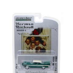1:64 Масштабная модель PLYMOUTH Belvedere with Wreath Accessory 1957 Green