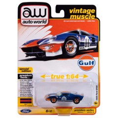 1:64 Масштабная модель Auto World 1:64 1964 Ford GT40 gulf Gulf Dark Blue