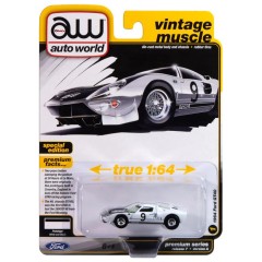 1:64 Масштабная модель Auto World 1964 Ford GT40 Gloss White