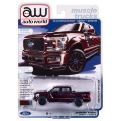 1:64 Масштабная модель Auto World 2020 Ford F-150 Lariat FX4 Pickup Truck Magma Red