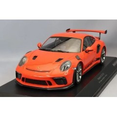 1:18 Масштабная модель Porsche 911 GT3RS (991.2) - 2019 (orange, platinum wheels)