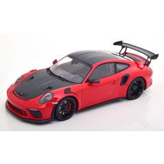 1:18 Масштабная модель Porsche 911 GT3RS (991.2) Weissach Package - 2019 (red)