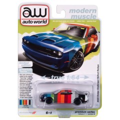 1:64 Масштабная модель Auto World 2023 Dodge Challenger Hellcat Redeye 14-Color Wrap