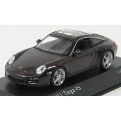 1:43 Масштабная модель Porsche 911 Targa 4S (997 II) 2008 Brown Metallic