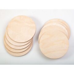 Заготовки для выжигания и творчества, круг 100 мм, 10 шт.