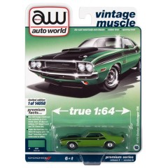 1:64 Масштабная модель DODGE 1970 CHALLENGER T/A GREEN